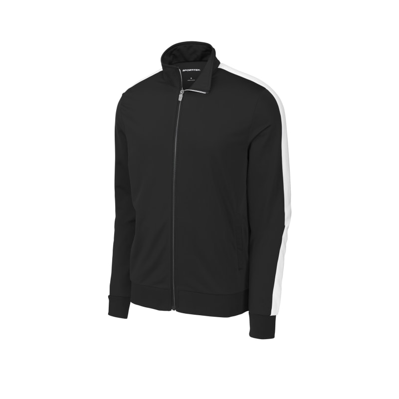Sport-Tek Tricot Sleeve Stripe Track Jacket. 6