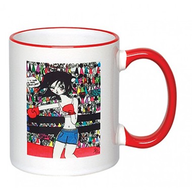 Full Color Photo Sublimated Ceramic Mug 11oz, C Shaped handle-2 1