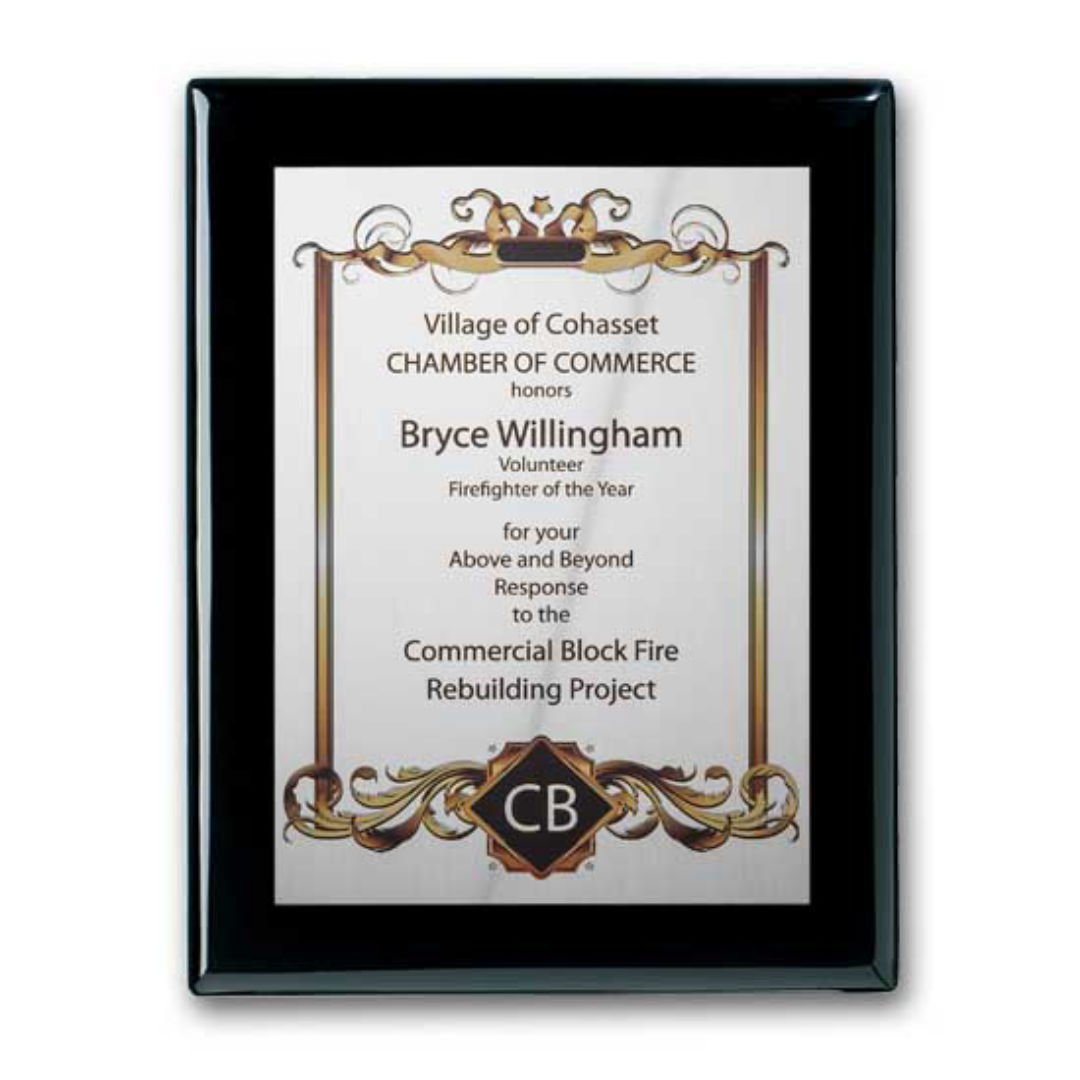 SpectraPrint™ Plaque - Ebony Silver 2