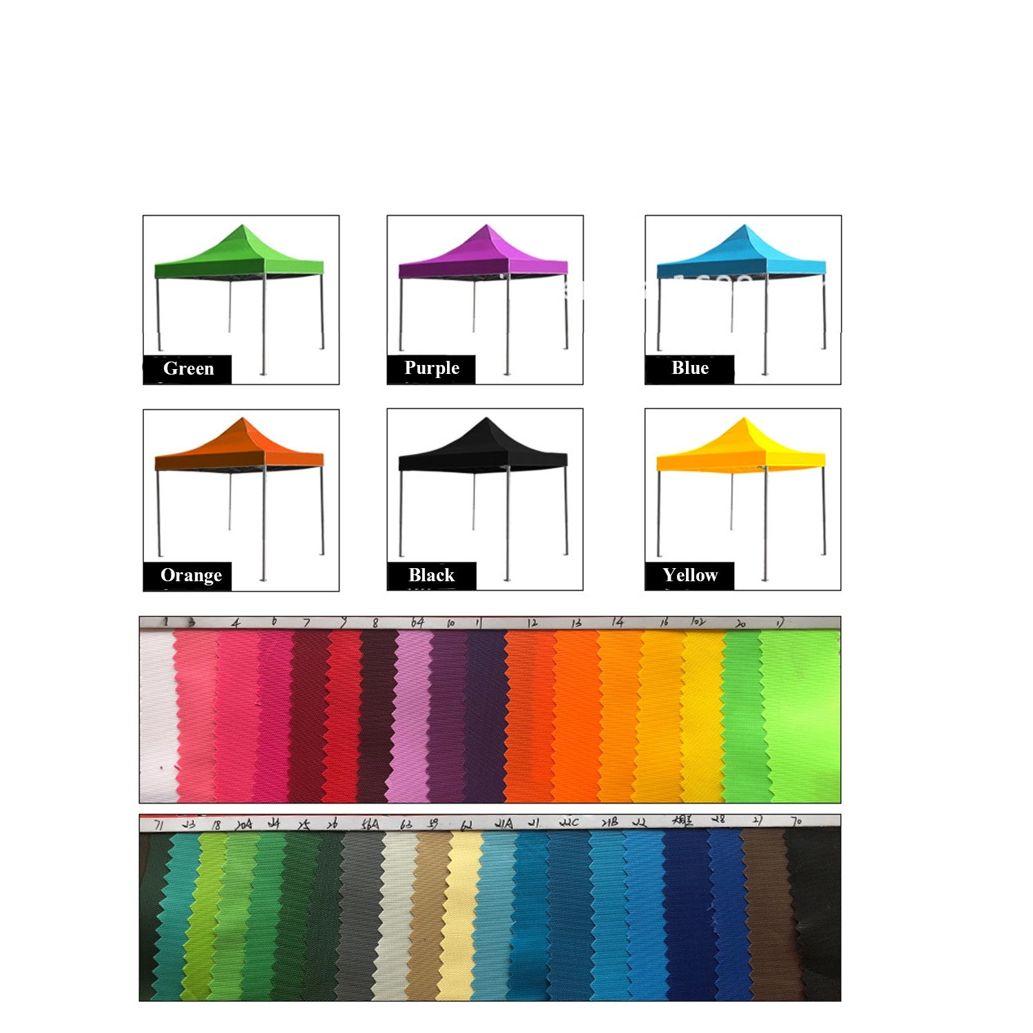 6.5' x 6.5'Custom Printed Pop Up Tent Kit with Frame 3