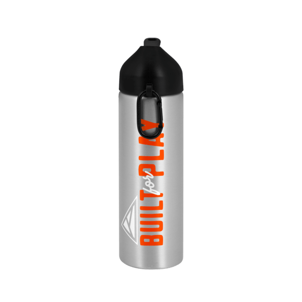 EasyFlow Recycled Aluminum Bottle w Straw Lid, custom water bottle with logo imprint 35