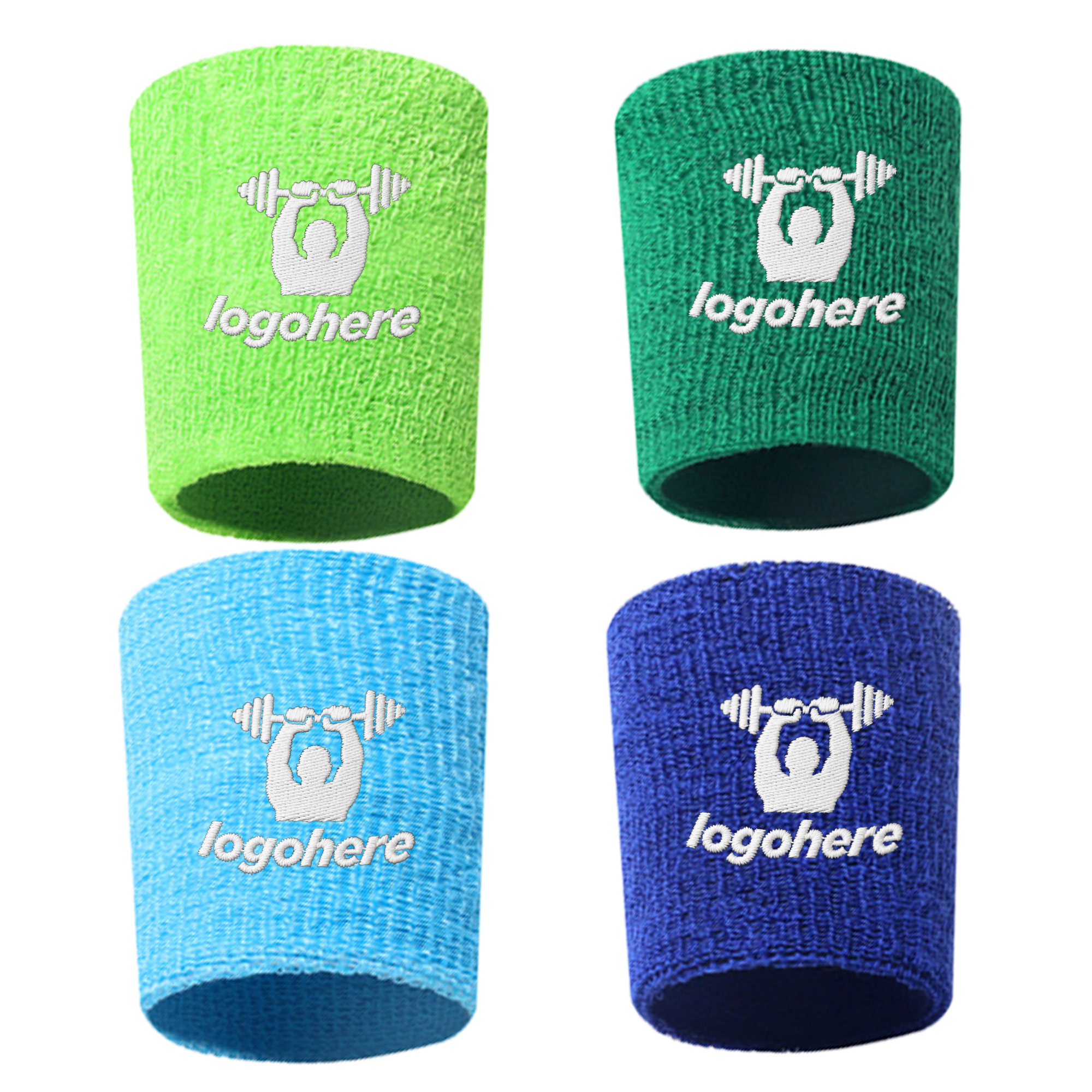 Pro Sports Sweat Embroidered Wristband 7