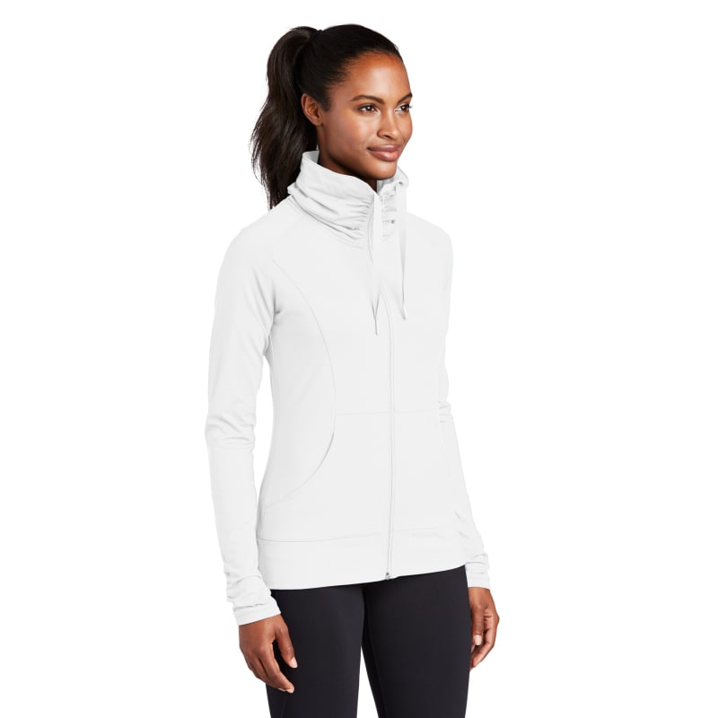 Sport-Tek Women's Sport-Wick Stretch Full-Zip Jacket. 1