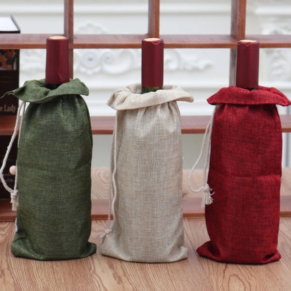 Christmas Snowman Santa Wine Bottle Cover Bag 1
