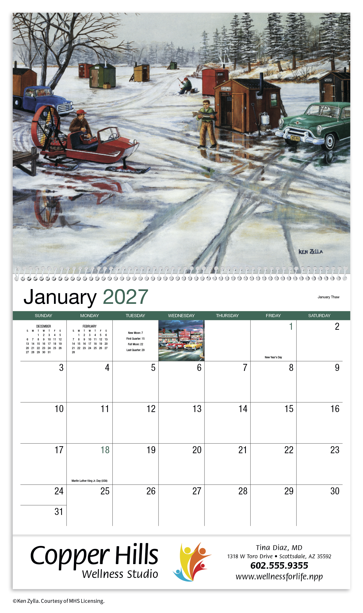 HotLine® Products America Remembered Appointment Calendar - Spiral 28