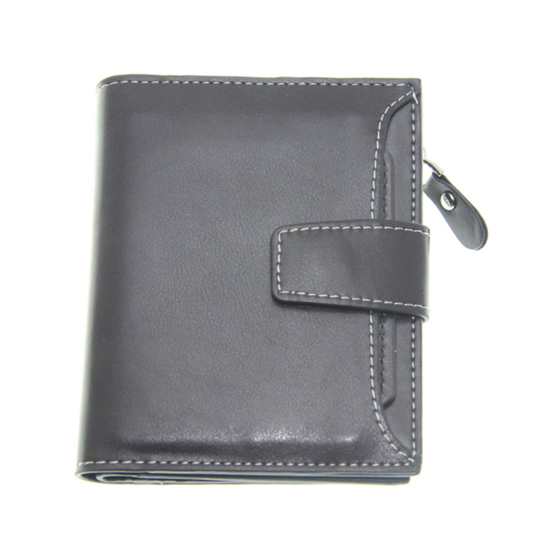 PU folding buckle small wallet 2