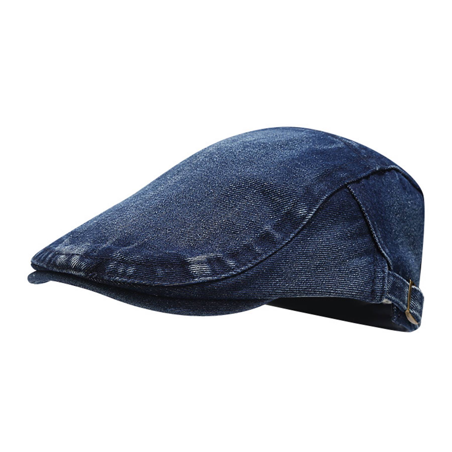 Cotton Simple denim peaked cap 5
