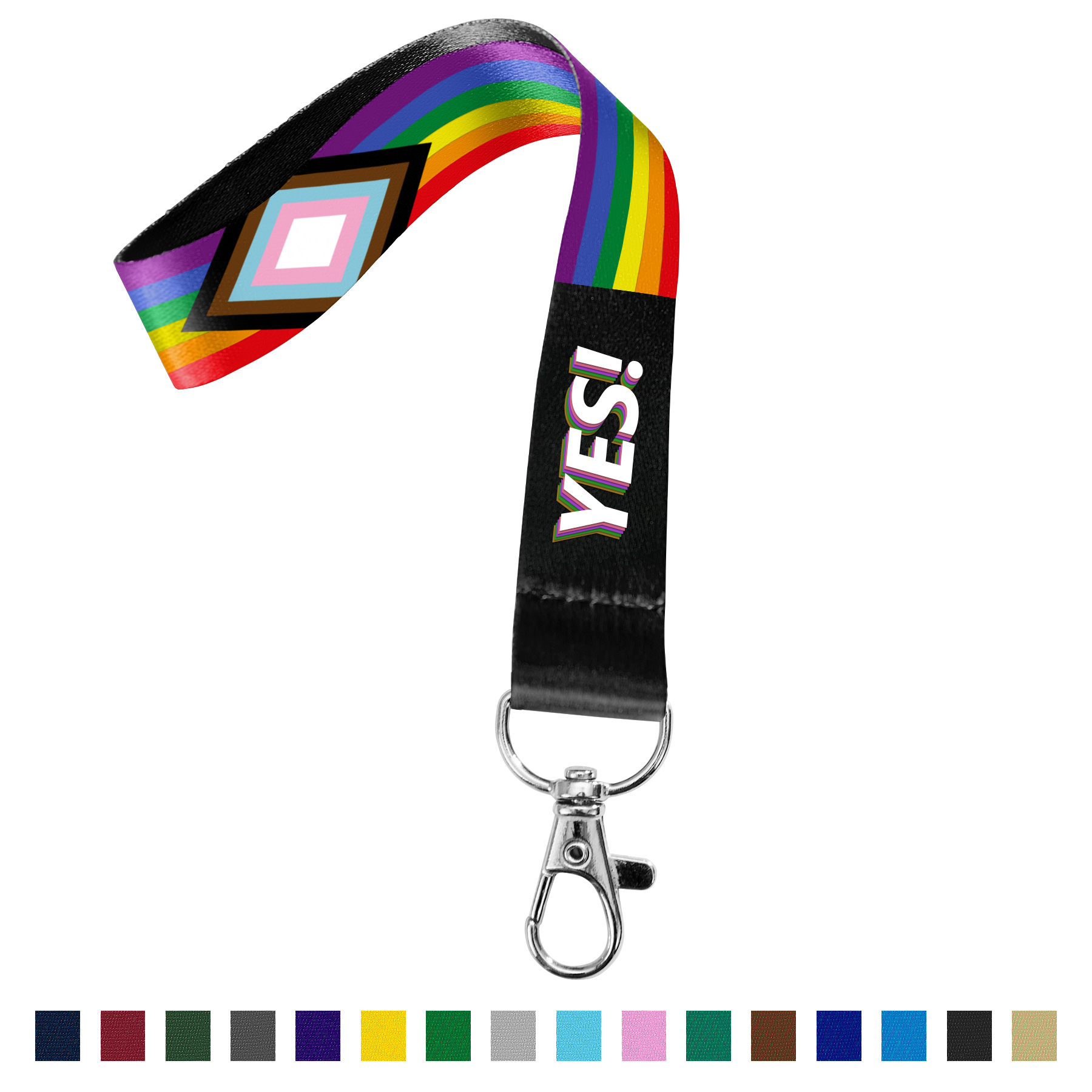 3/4" Full Color Sublimated Wrist Keychain Lanyard 2