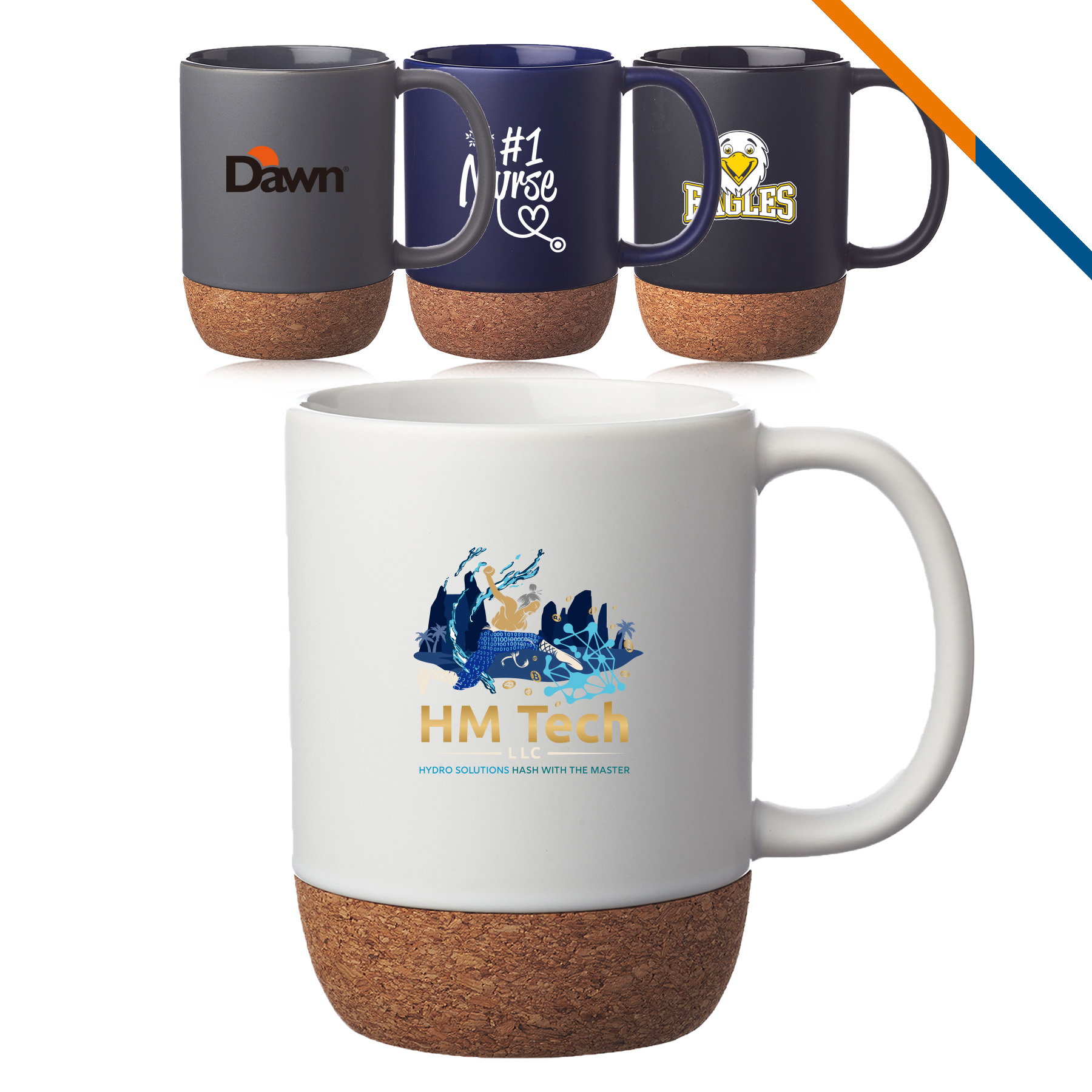 Geena Cork Ceramic Mug – 15 OZ. 2
