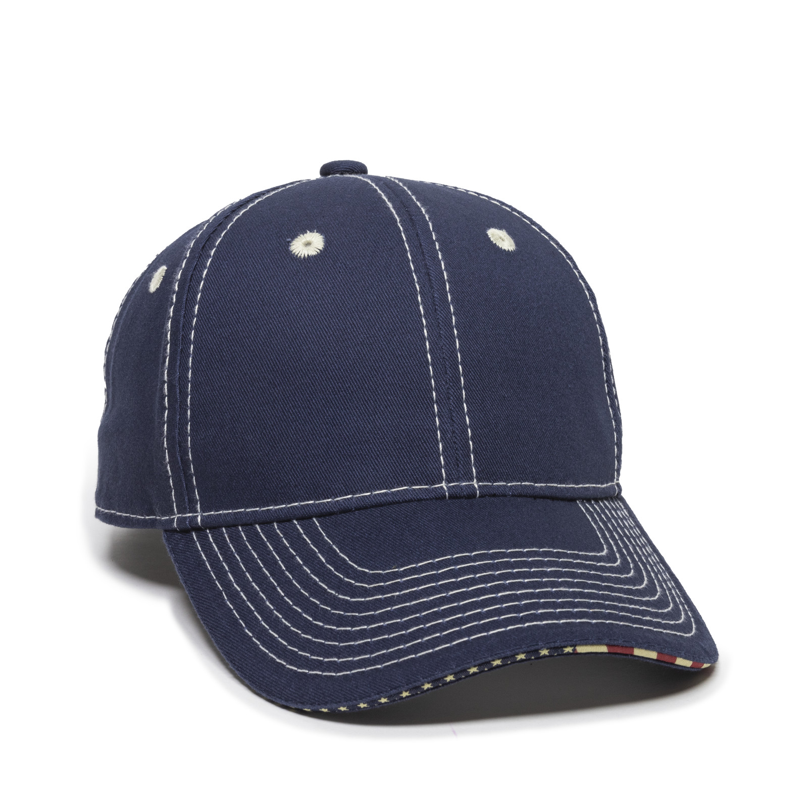 Structured Twill w/Flag Sandwich Visor 2