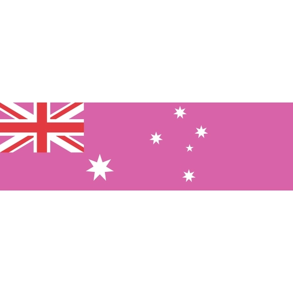 Australia Pink Pride Window Decals 3" x 10" 1