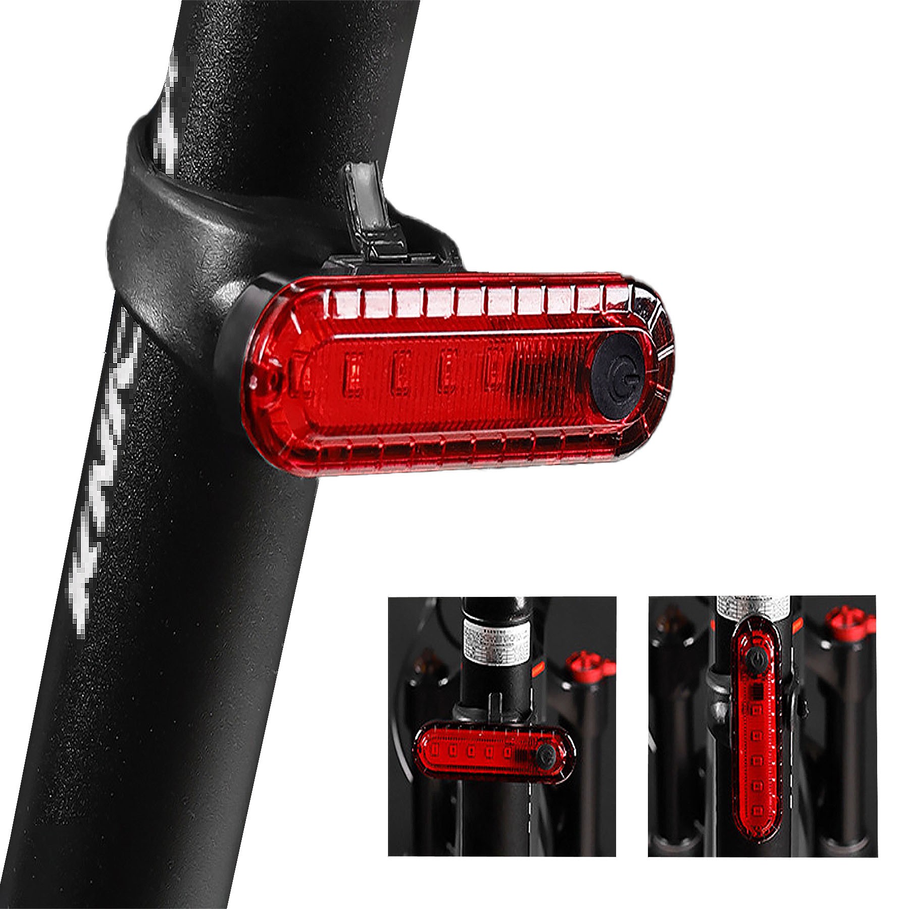Moq25 Mountain Bike Night Riding Rechargeable Tail Light 5