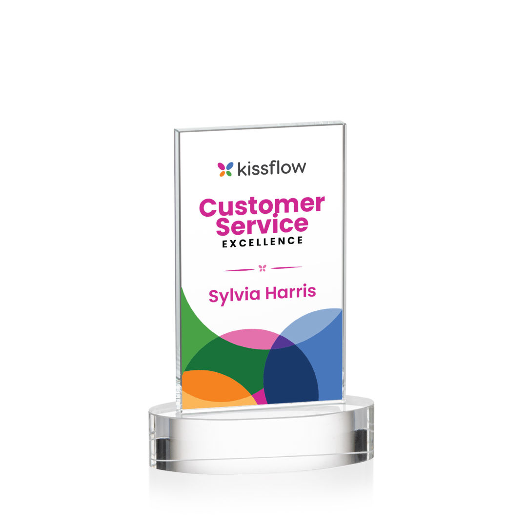 Heathrow VividPrint™ Award on Alberton Base - Clear