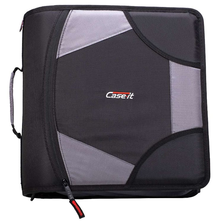 Case-It King Zip Tab Binders - Jet Black 4" 2