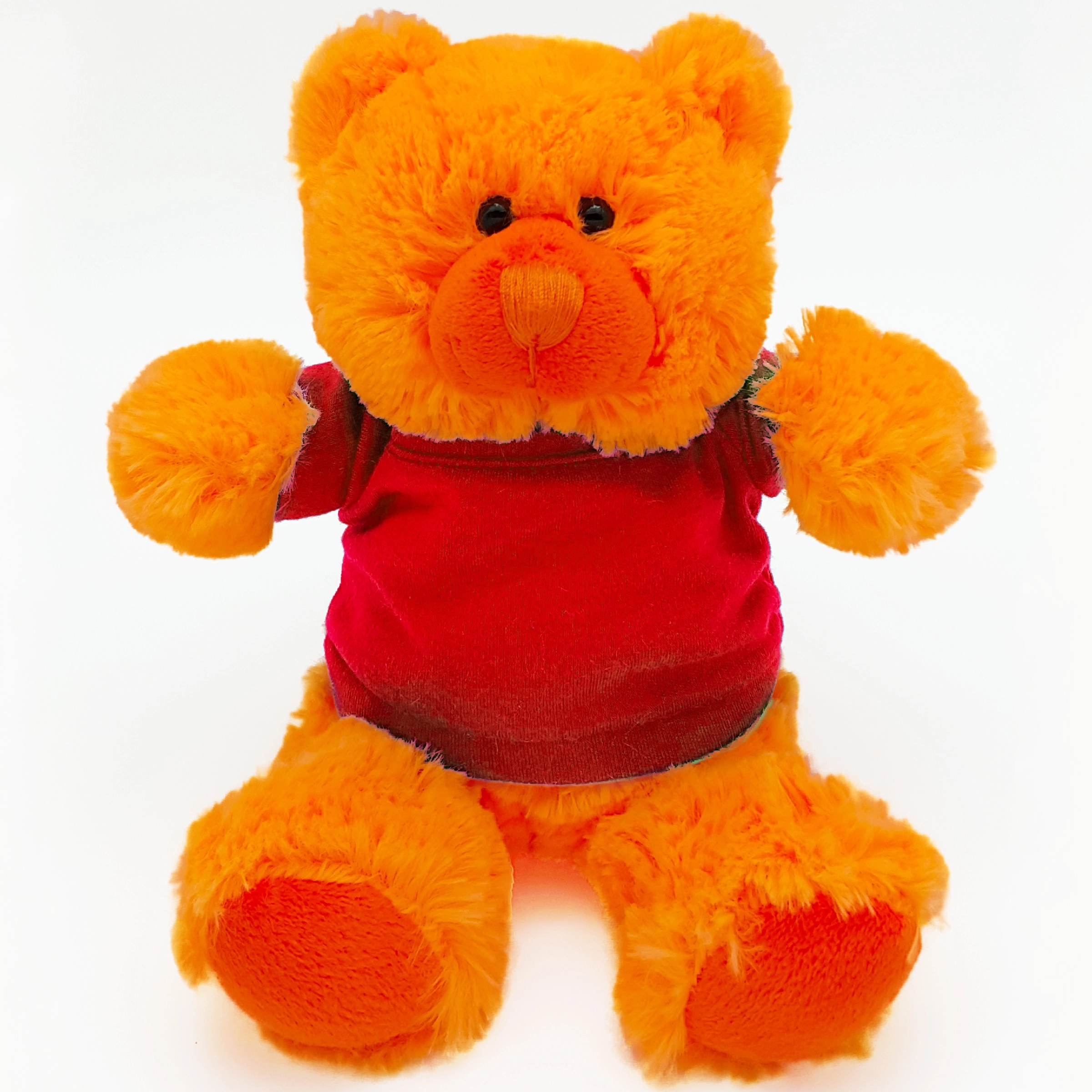 8" Bright Color Orange Bear 3