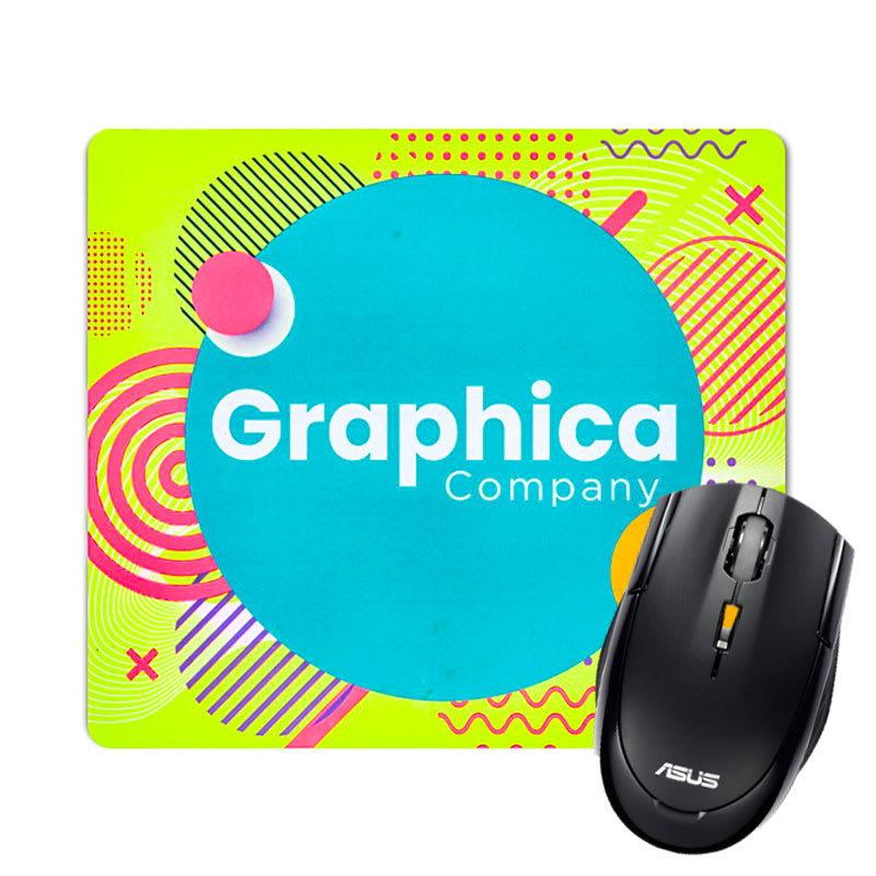 Fluorescent Neon Custom Printed Medium Mouse Pads 6
