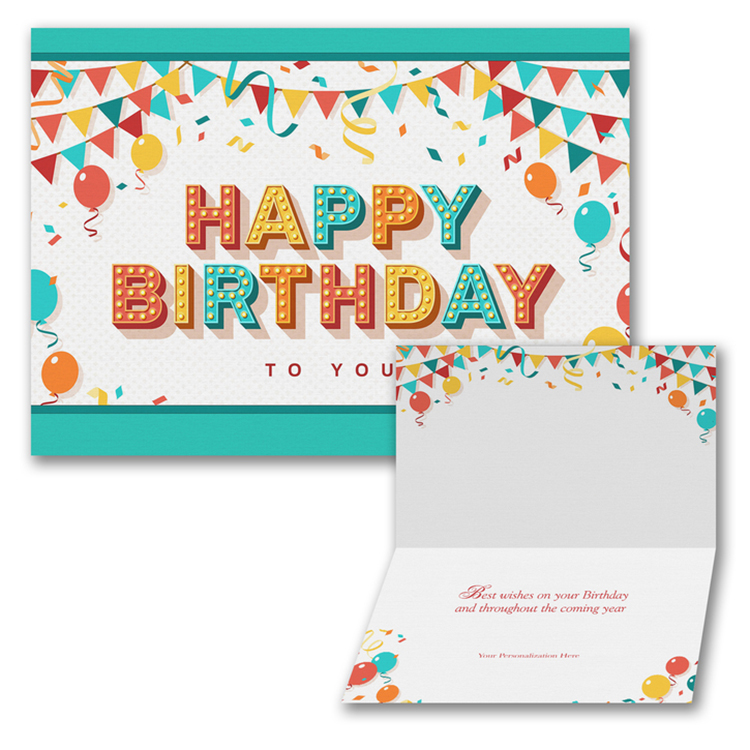Celebration In Lights Birthday Card 1