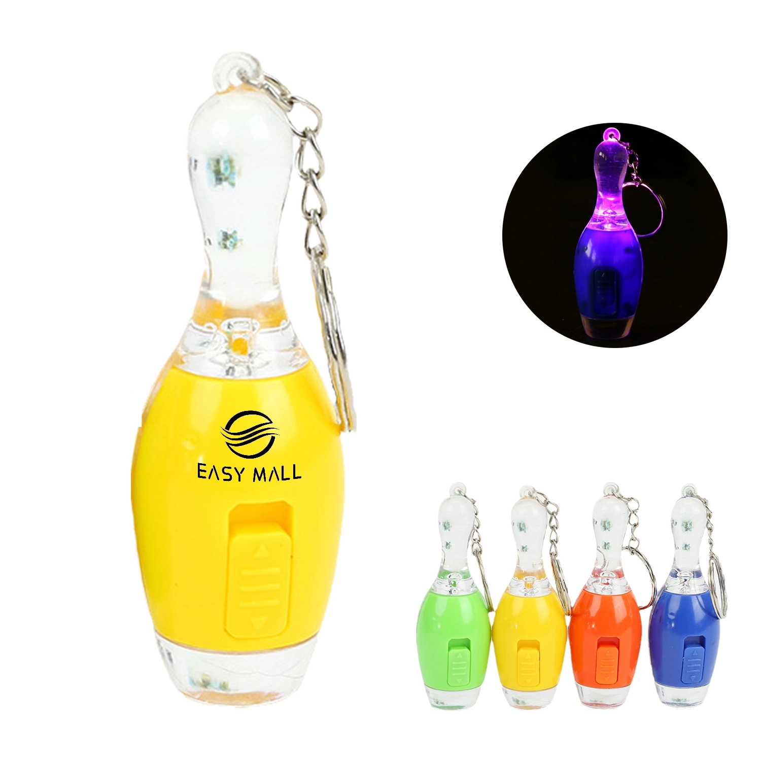 Led Mini Bowling Key Chain 2