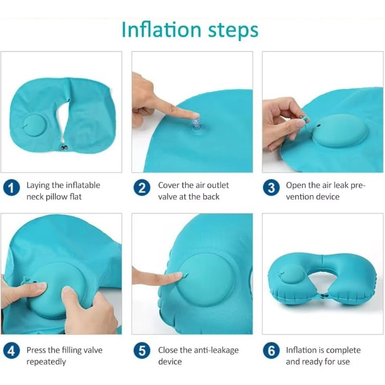 U Shape Inflatable Air Cushion Neck Rest 3