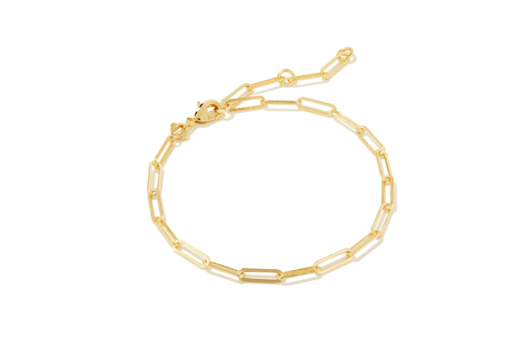 Kendra Scott Courtney Paperclip Bracelet in Gold 1