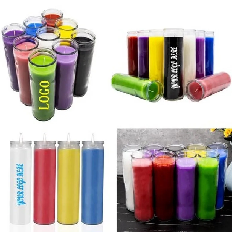 15 oz. Ice Pattern Religious Candle 4