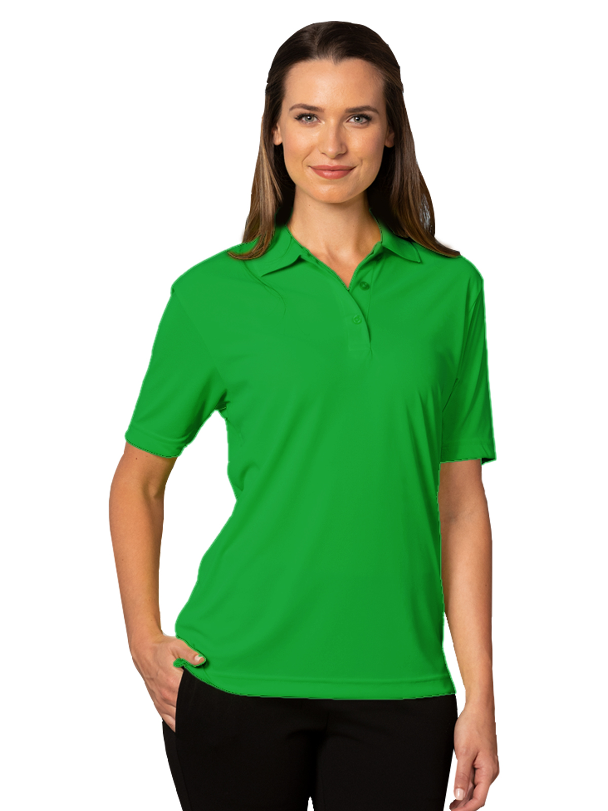 Blue Generation - Women's Pocketless Value Wicking Polo 45