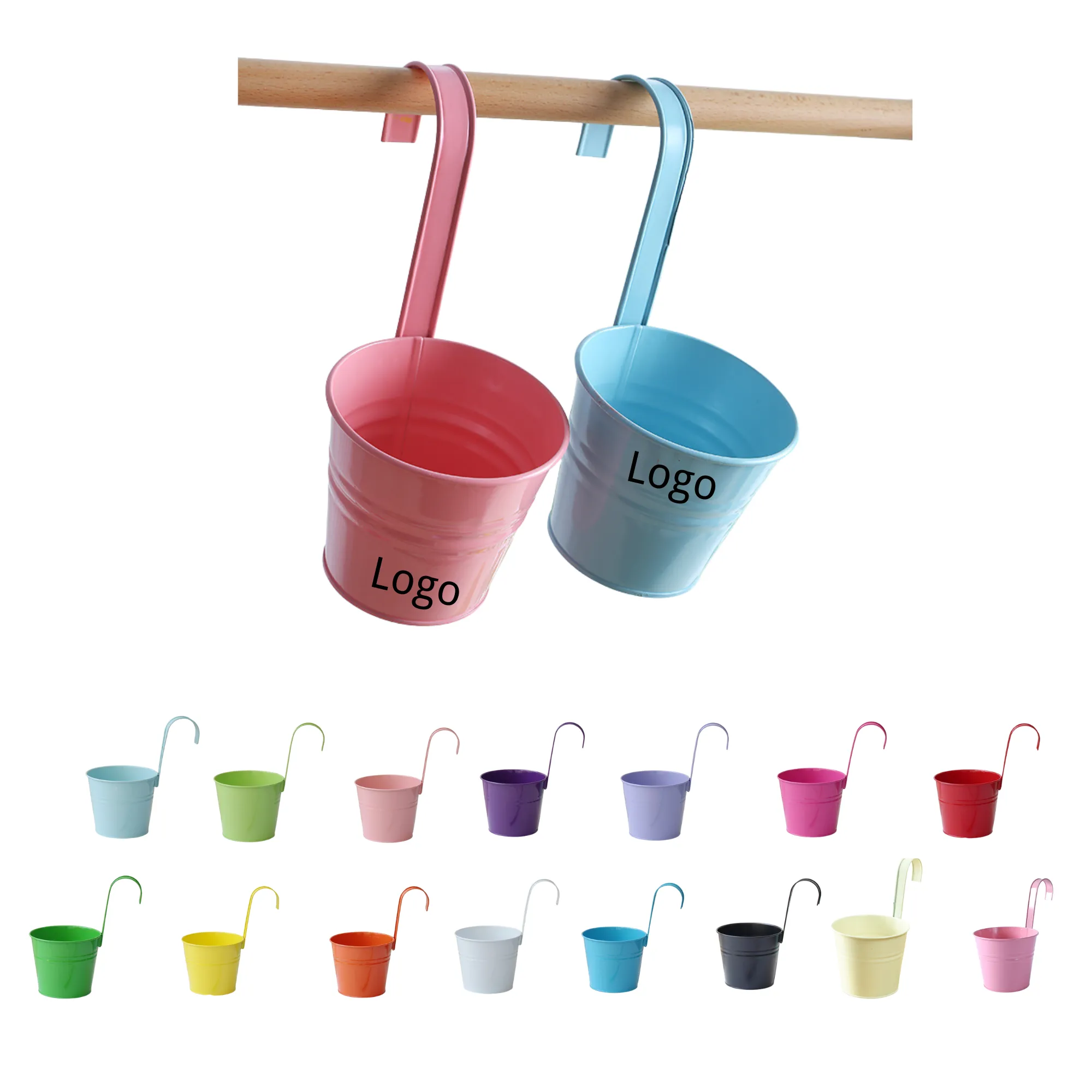 Hanging Flower Pot with Removable Hooks 3