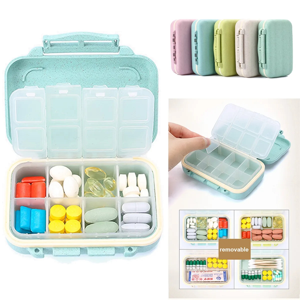 Cereal Fiber Travel Pill Organizer 1