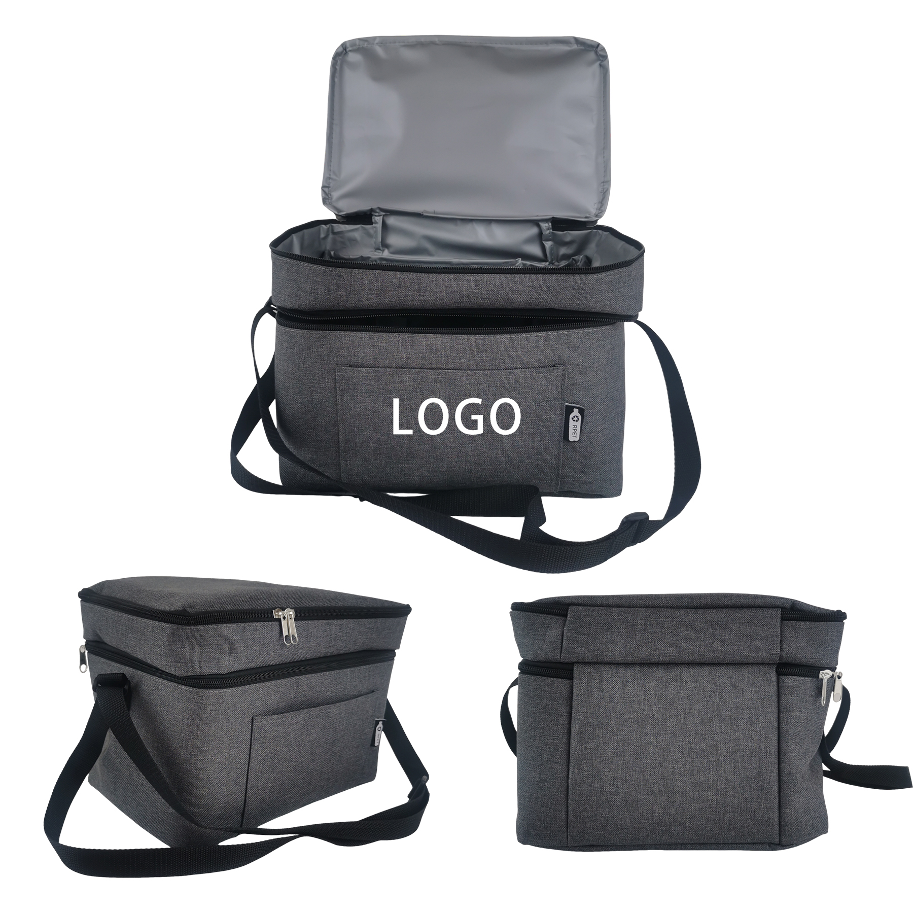 300D Oxford Cloth Double Layer PEVA Zipper Cooler Bag 1