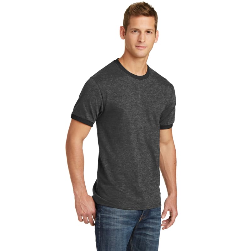 Port & Company Core Cotton Ringer Tee. 2