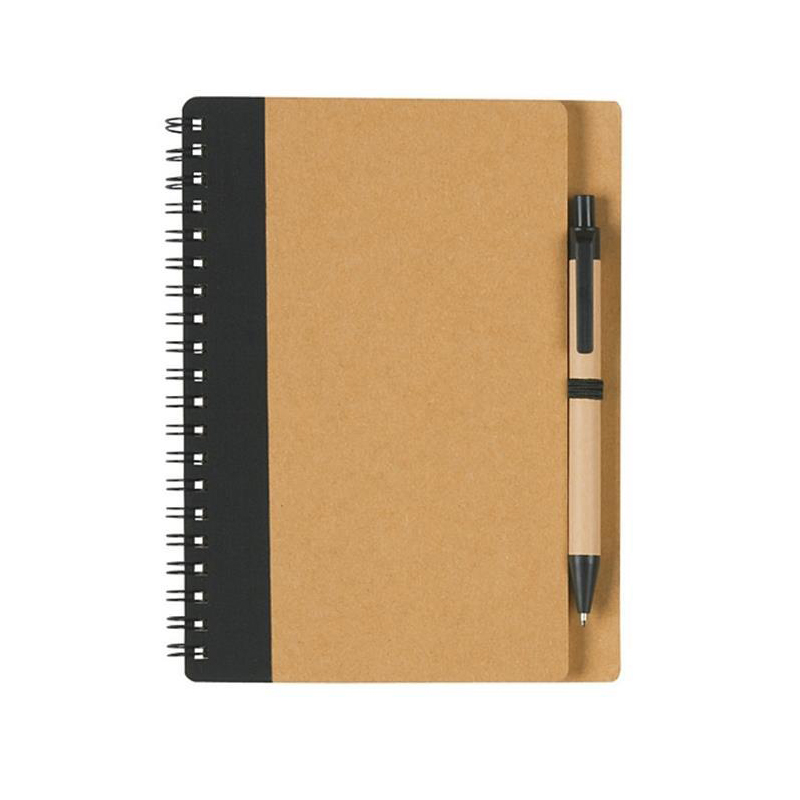 Spiral Kraft Notebook with Pen Set 4