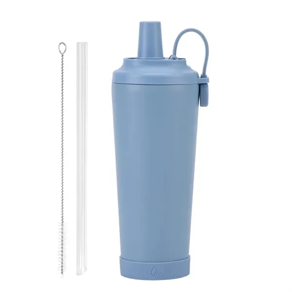 Portable Magnetic Ceramic Liner Straw Cup - 24oz Hand-Held 16