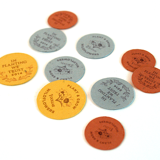 In Planting We Trust Seed Paper Coin Packs 5