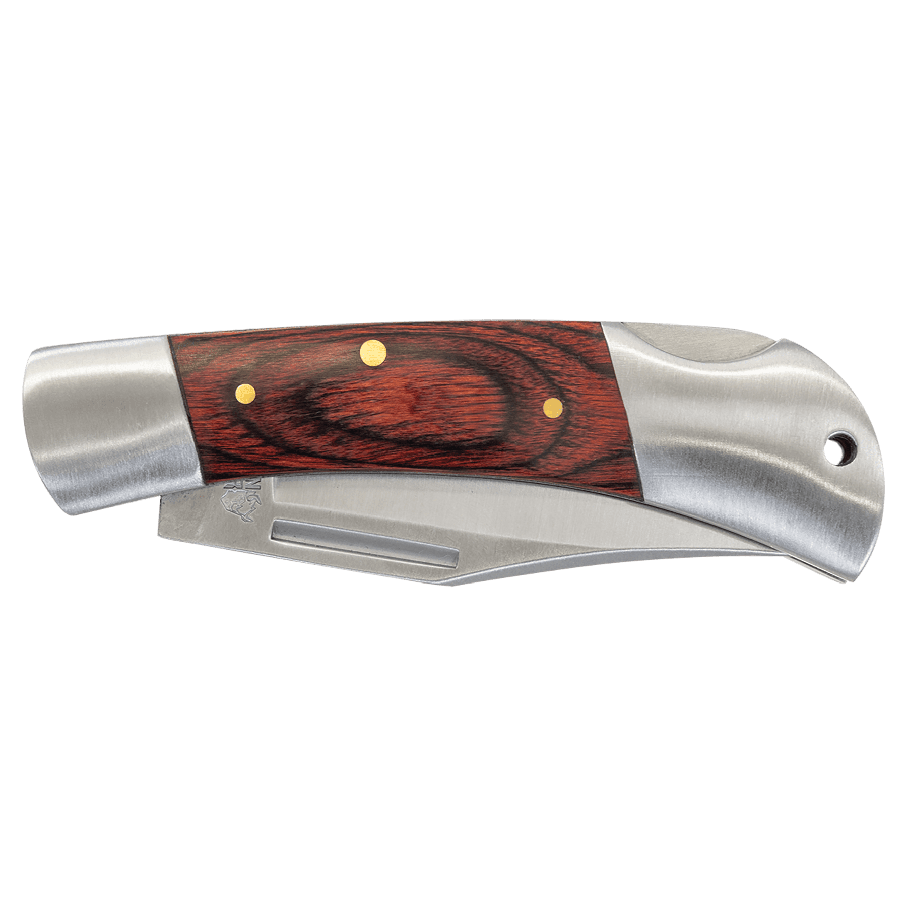 Bison River 3.5" Wood Folding Knife 2