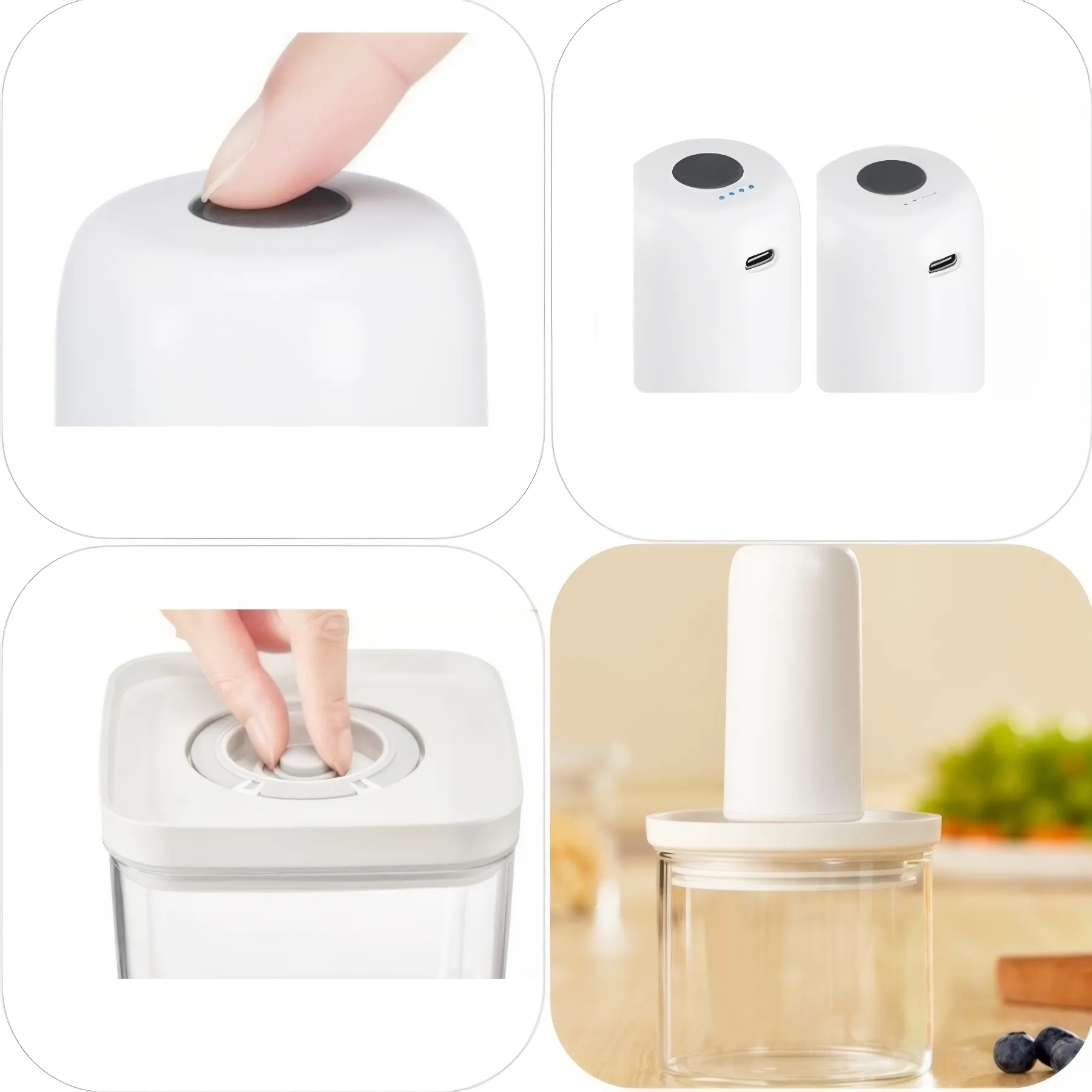 Electric Vacuum Glass Sealed Jar 450ml 3
