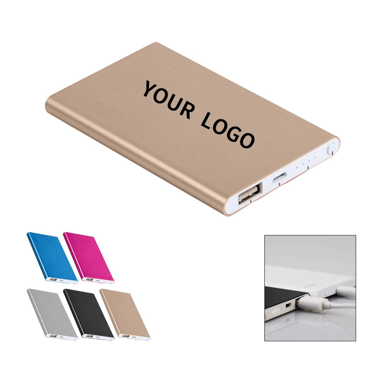 Travel Size 5000mAh Aluminum Battery Pack 4