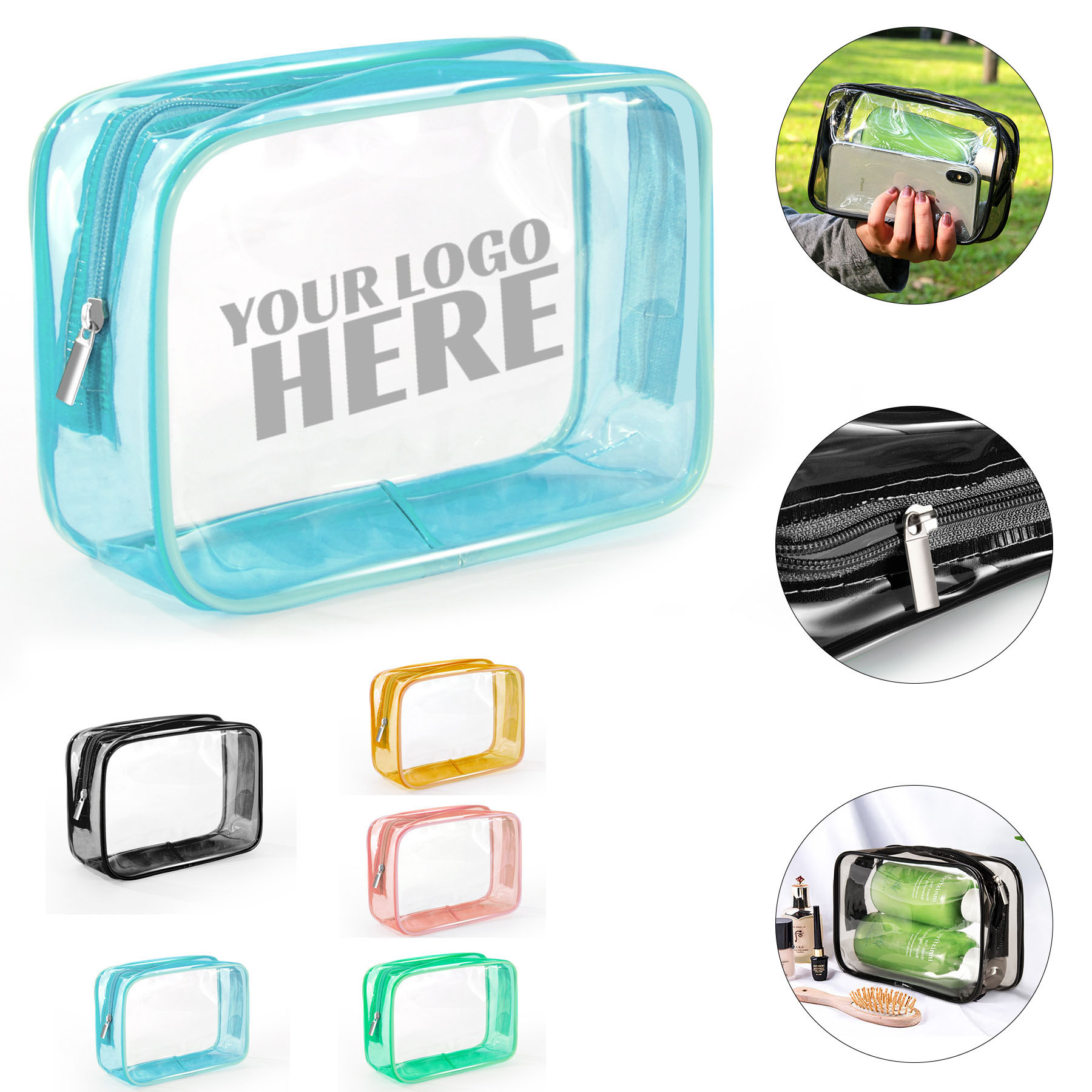 PVC Cosmetic Makeup Travel Bag  2