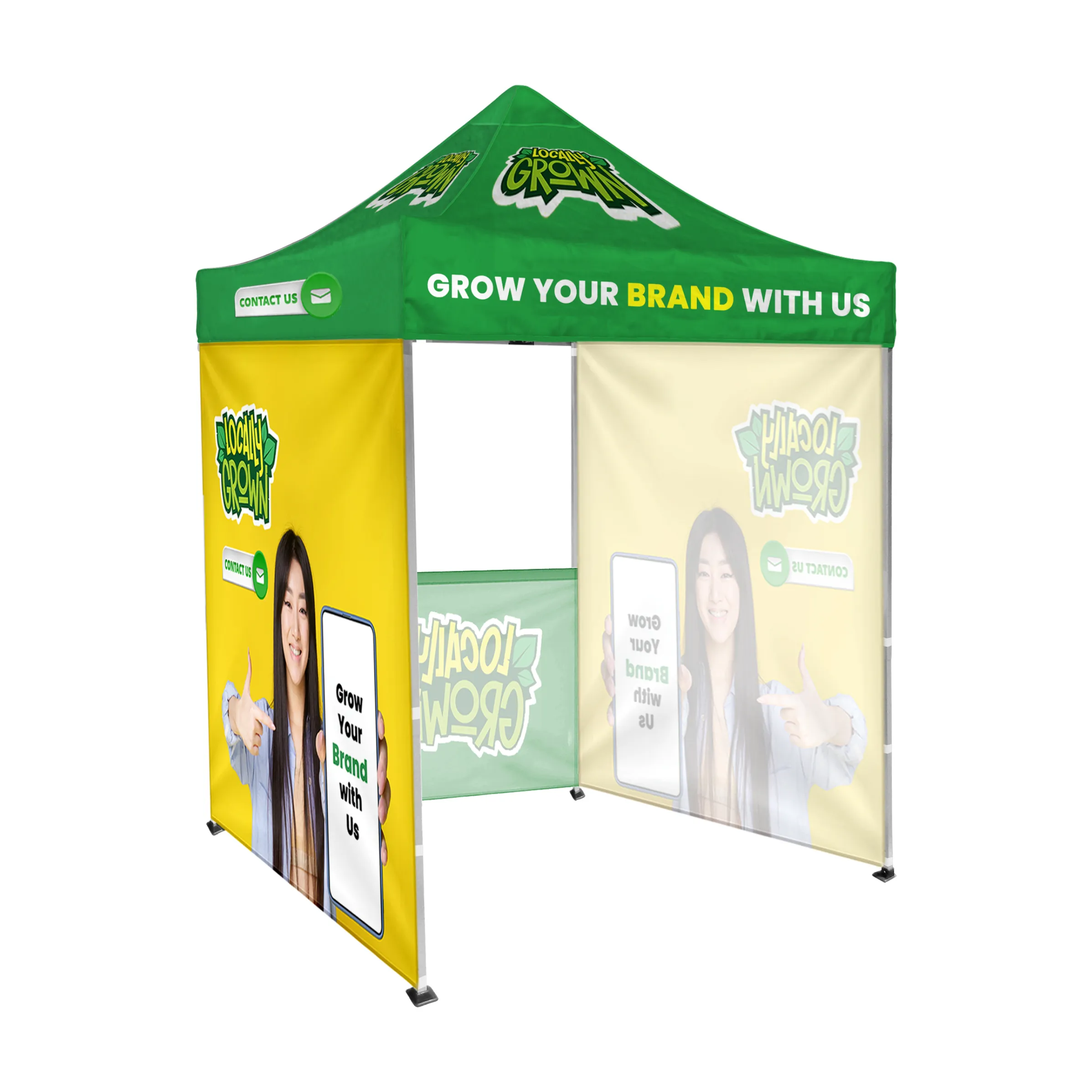 6'x6' Tent Canopy with frame and one half and two full wall 6