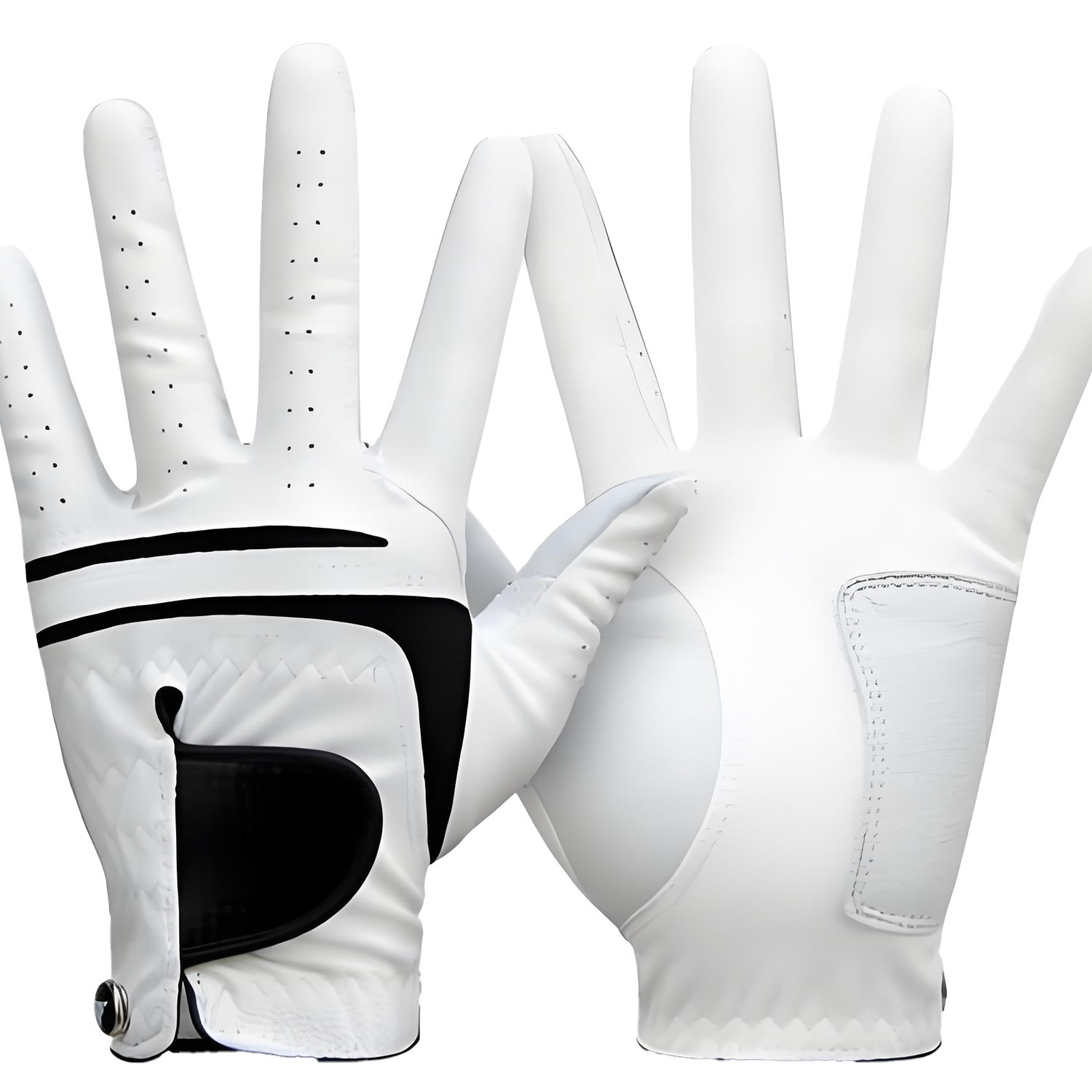 Men's sheepskin sports breathable anti-slip golf gloves 7