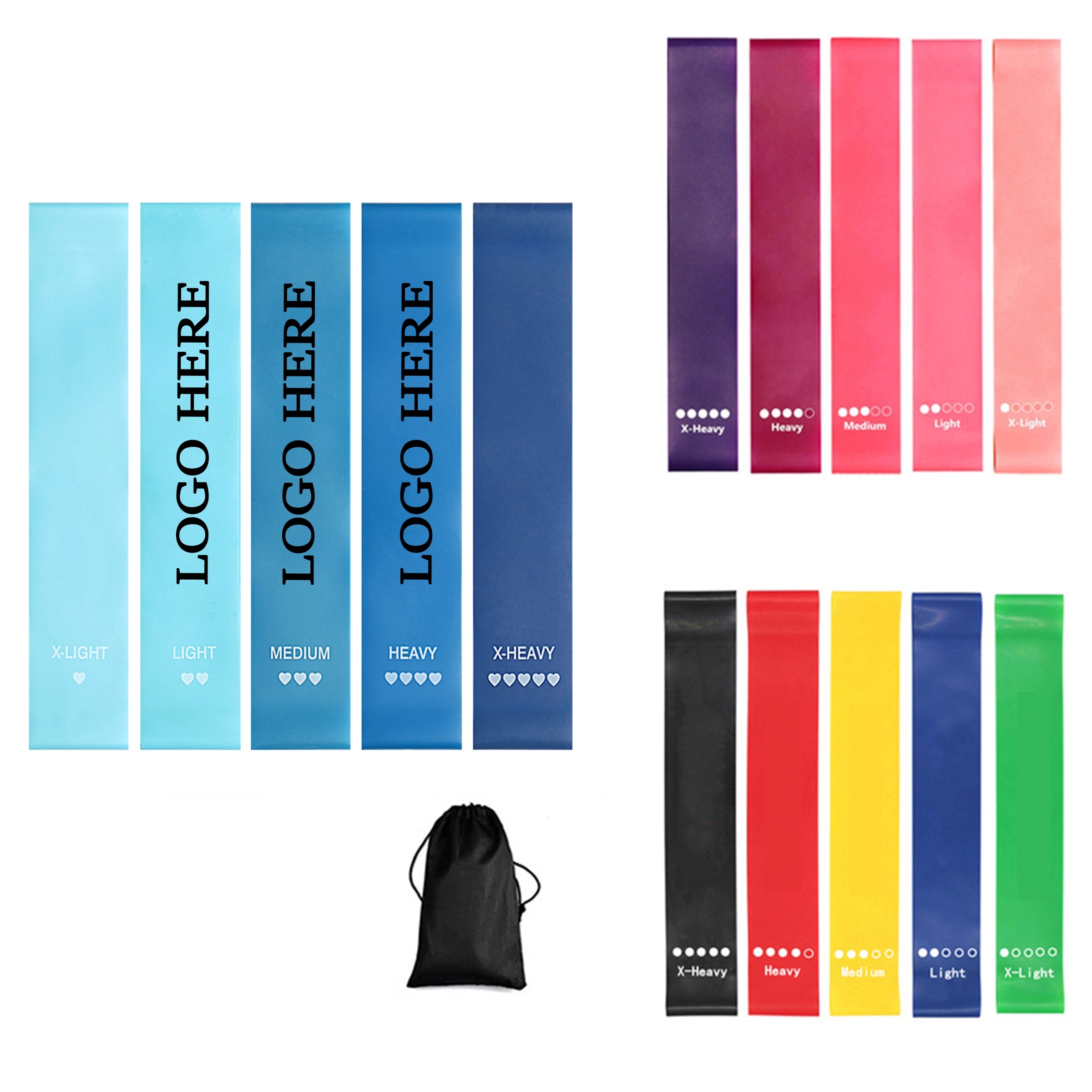 5-Piece TPE Fitness Band Set MOQ50 PCS 3