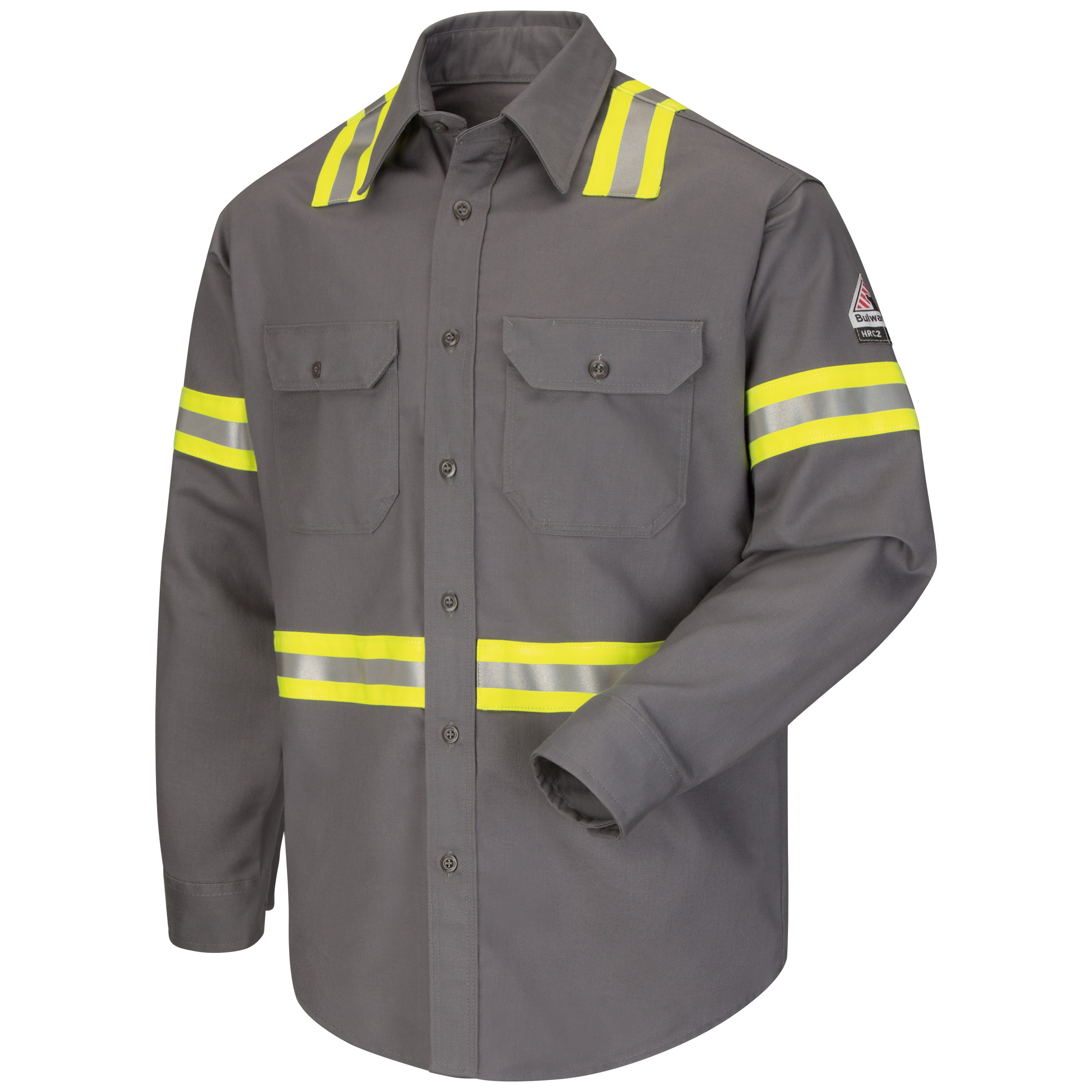 Bulwark® Men's Midweight FR Enhanced Visibility Uniform Shirt 3