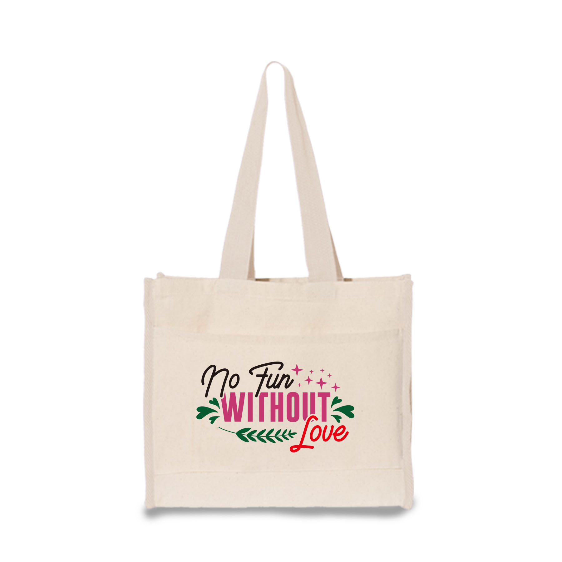100% Natural Color Heavy Duty 12 oz. Cotton Canvas Tote Bag 1