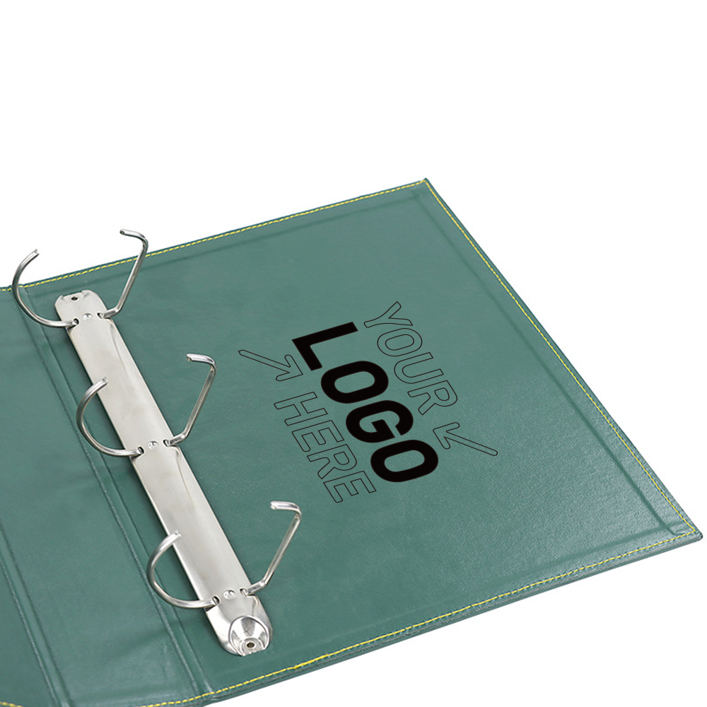 2" Angle D Ring leather Binder 4