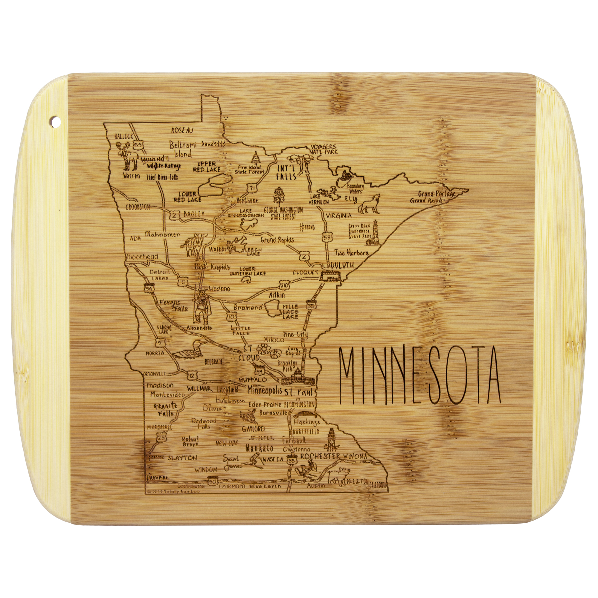 A Slice of Life Minnesota Serving & Cutting Board 8