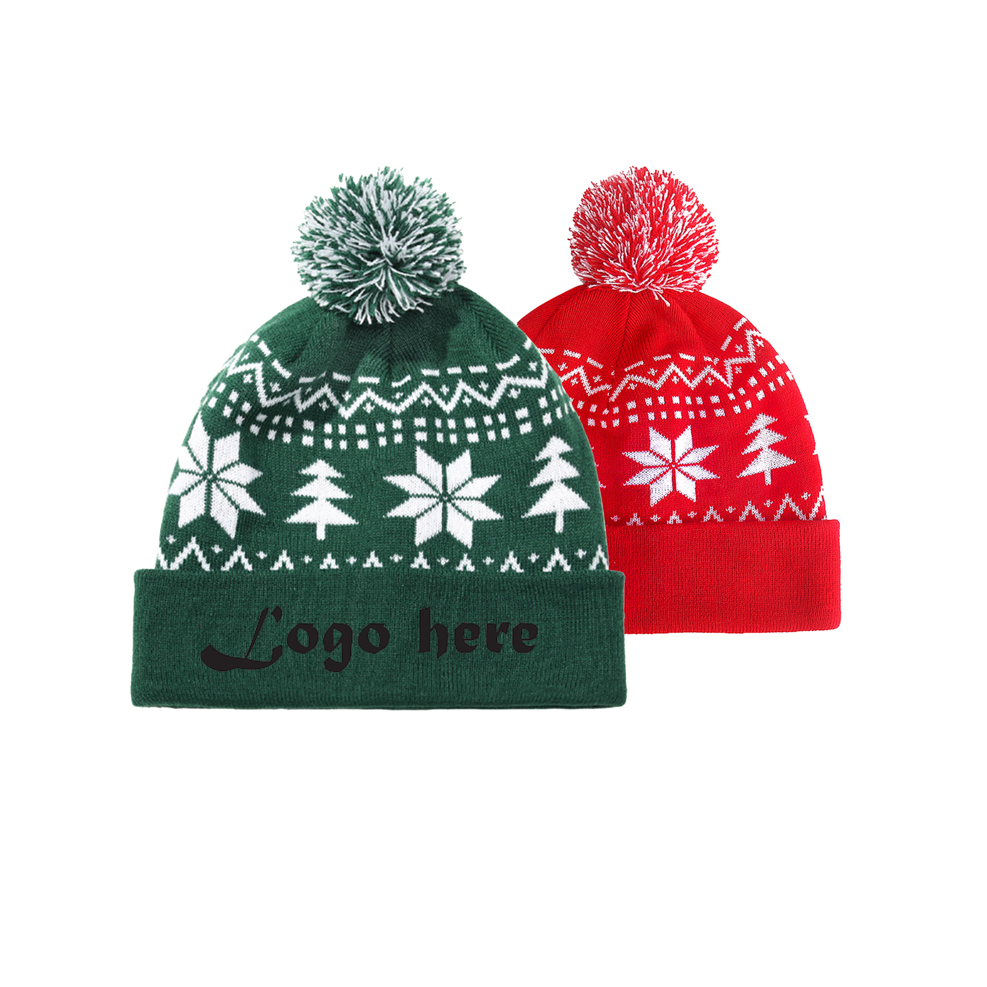 Christmas Jacquard Knitted Hat 3