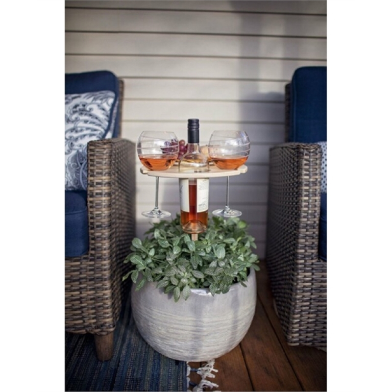 Outdoor Wine Table - Glass Rack 16