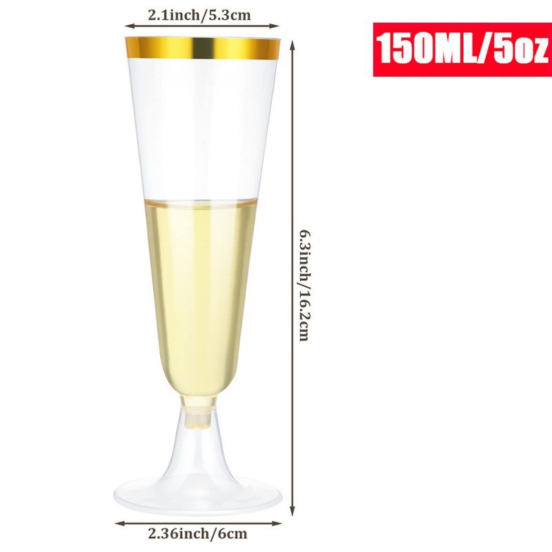 Plastic Wedding Flutes 3