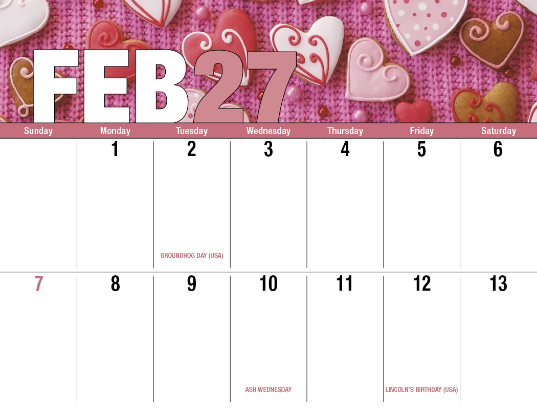 Good Value™ Seasonal Expressions Big Block - Stapled Calendar 52
