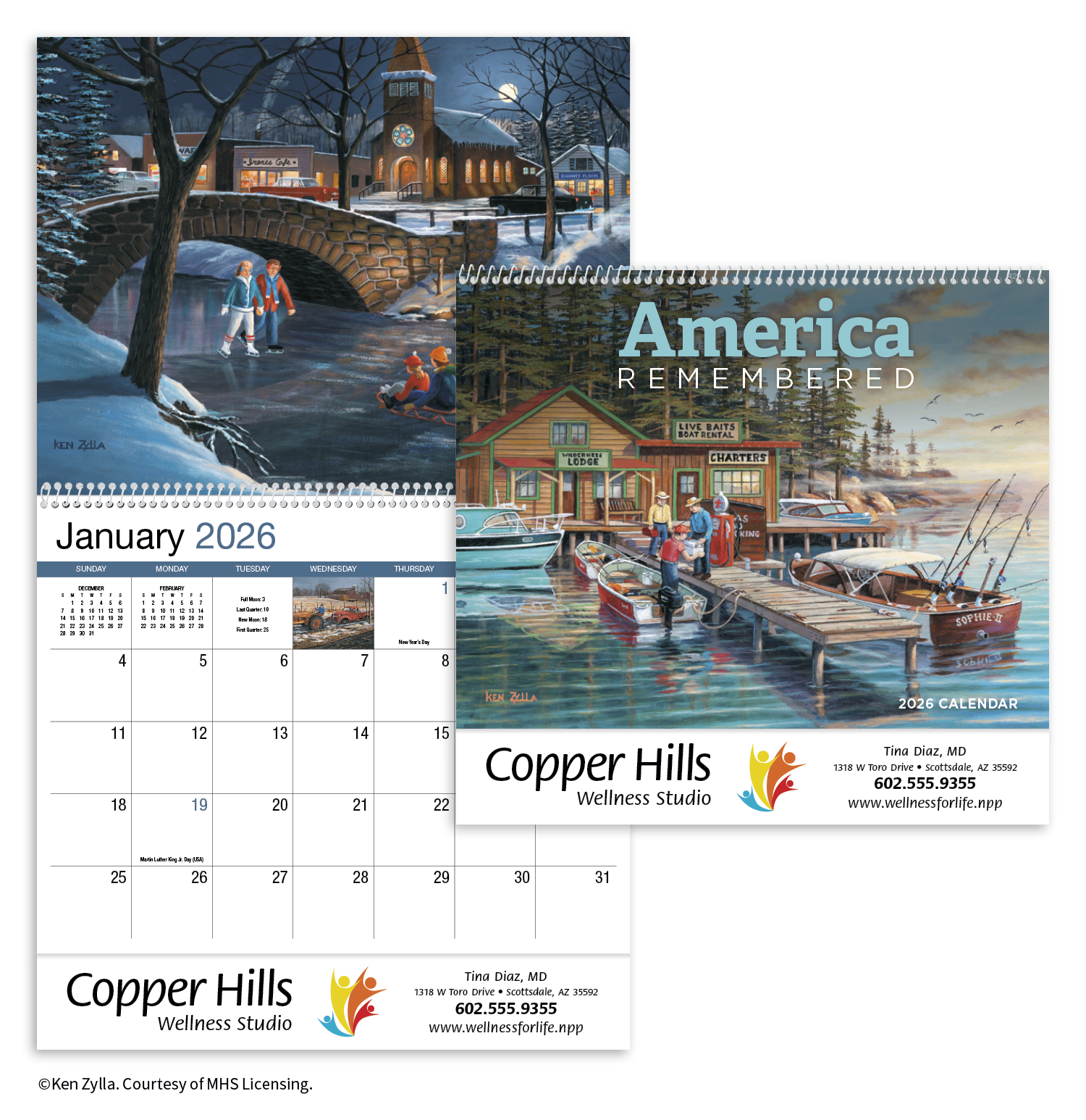 HotLine® Products America Remembered Appointment Calendar - Spiral 42