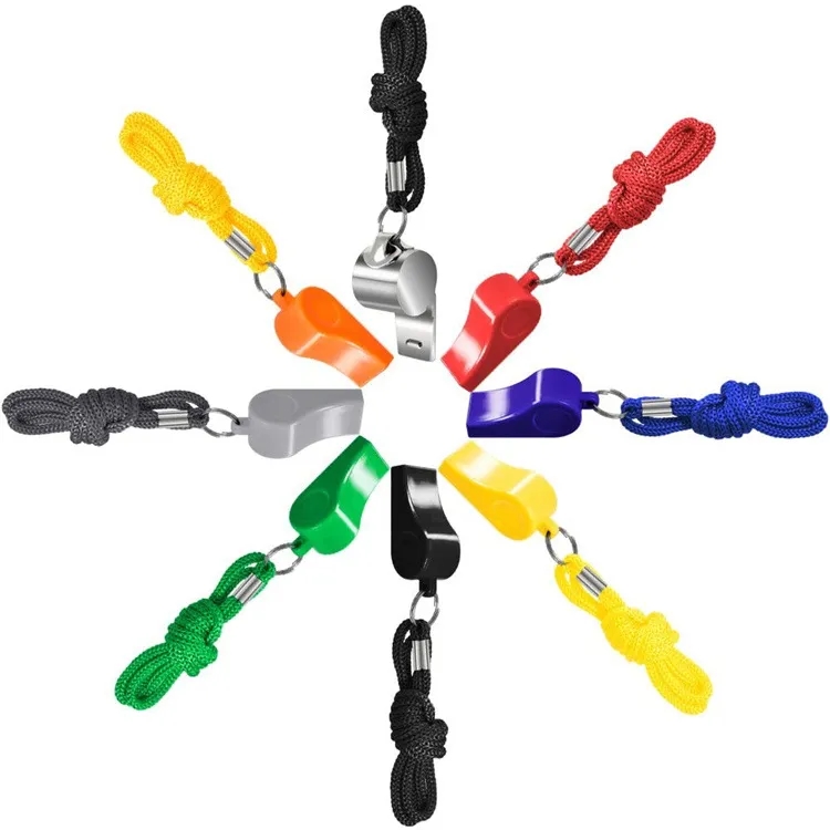 Colorful Coaches Whistle With Lanyard Physical Training 2